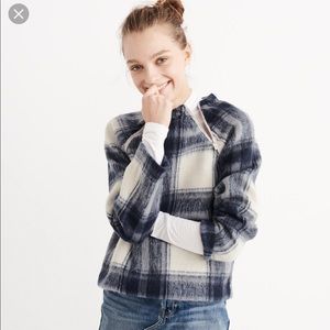 A&F (Abercrombie $ Fitch) Plaid Popover